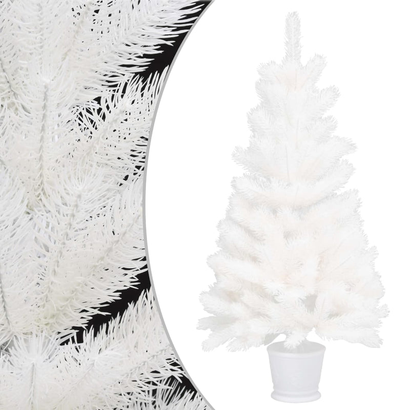 Afbeelding laden in galerijviewer, VidaXL Kunstkerstboom met levensechte naalden 90 cm wit
