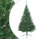 Vidaxl kunstkerstboom met standaard half 210 cm pvc groen