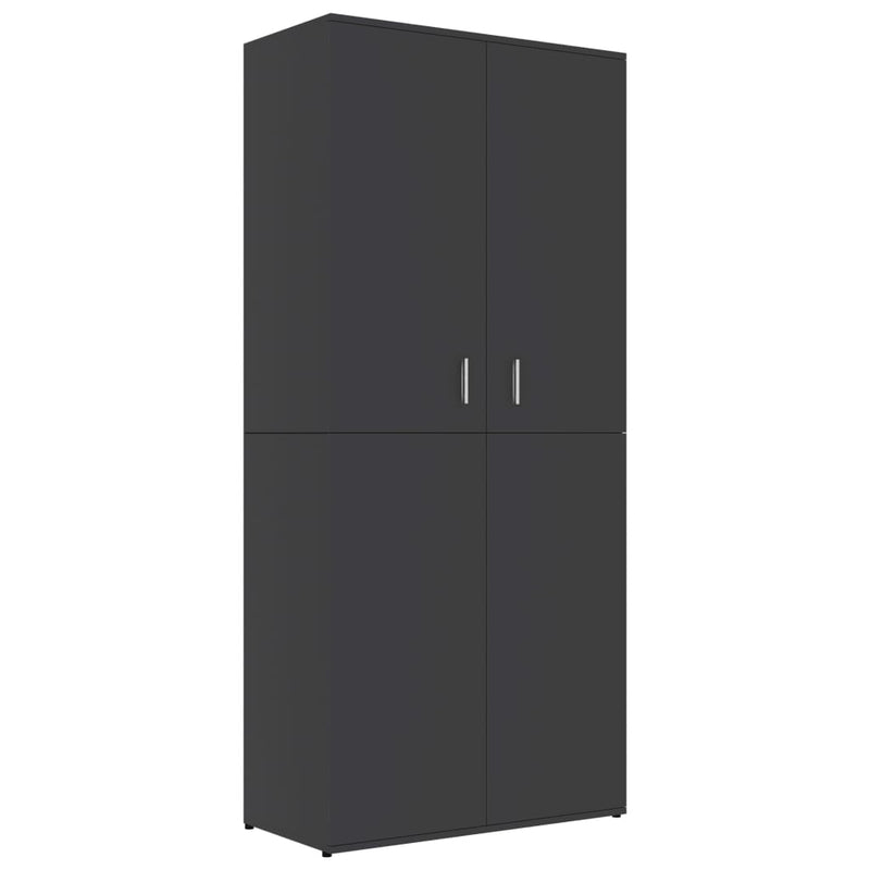 Afbeelding laden in galerijviewer, VidaXL Schoenenkast 80x39x178 cm bewerkt hout grijs
