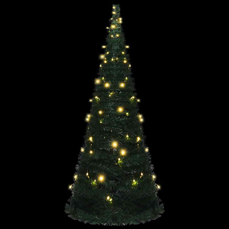 Afbeelding laden in galerijviewer, Vidaxl kunstkerstboom met verlichting pop-up 210 cm groen
