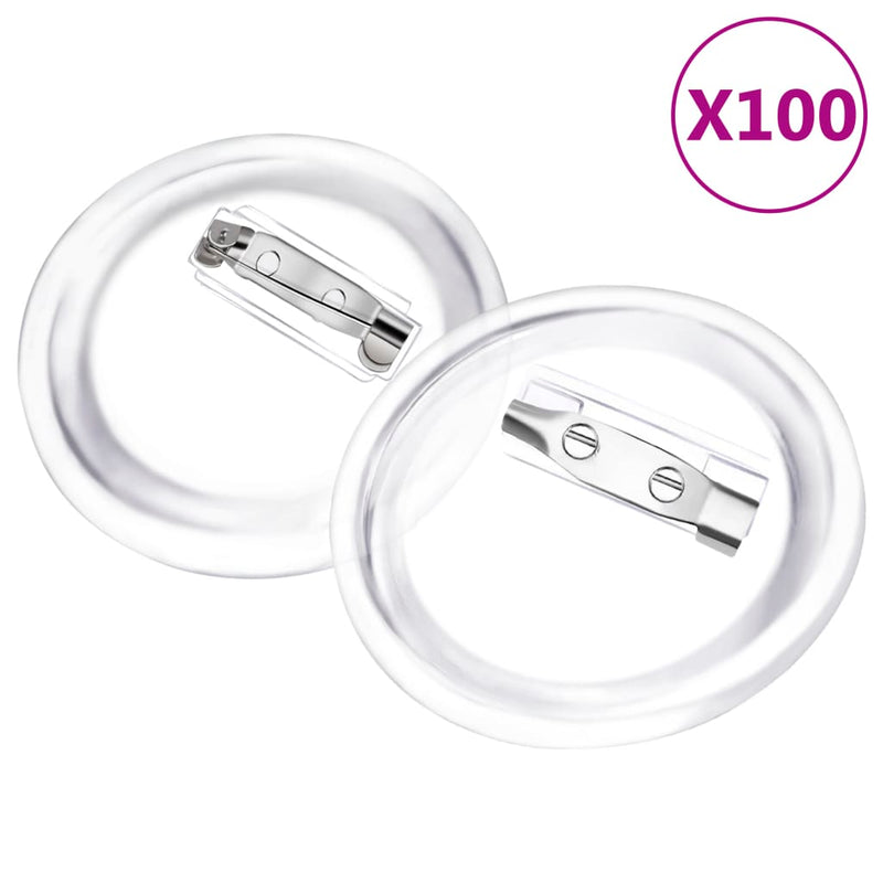 Afbeelding laden in galerijviewer, Vidaxl buttons met spelden 100 st 37 mm acryl
