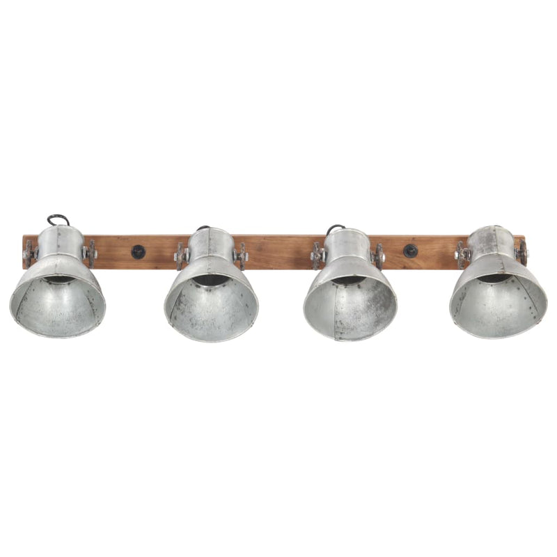 Afbeelding laden in galerijviewer, Vidaxl wandlamp industrieel e27 90x25 cm zilverkleurig

