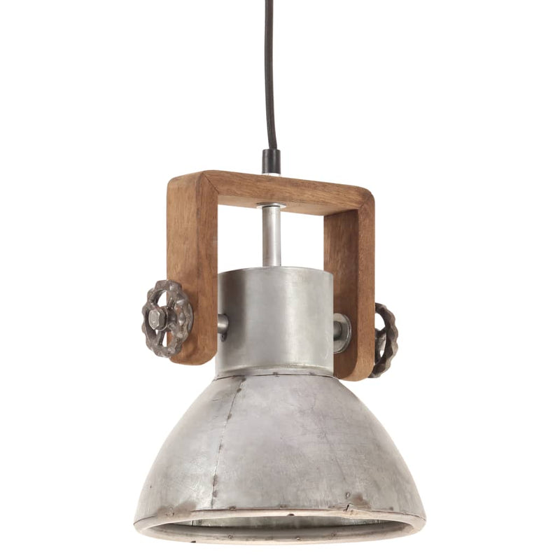 Afbeelding laden in galerijviewer, Vidaxl hanglamp industrieel rond 25 w e27 19 cm zilverkleurig
