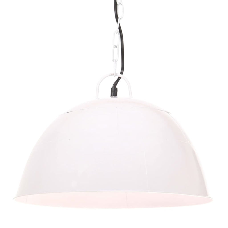 Afbeelding laden in galerijviewer, Vidaxl hanglamp industrieel vintage rond 25 w e27 41 cm wit

