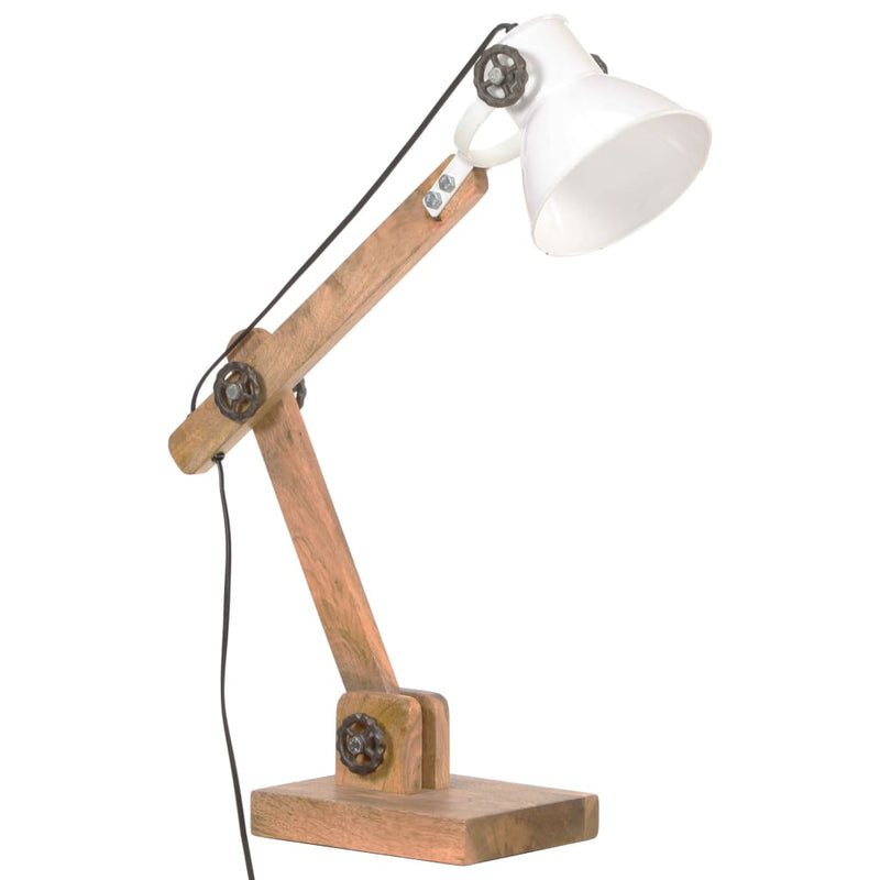 Afbeelding laden in galerijviewer, Vidaxl bureaulamp industrieel rond e27 58x18x90 cm wit
