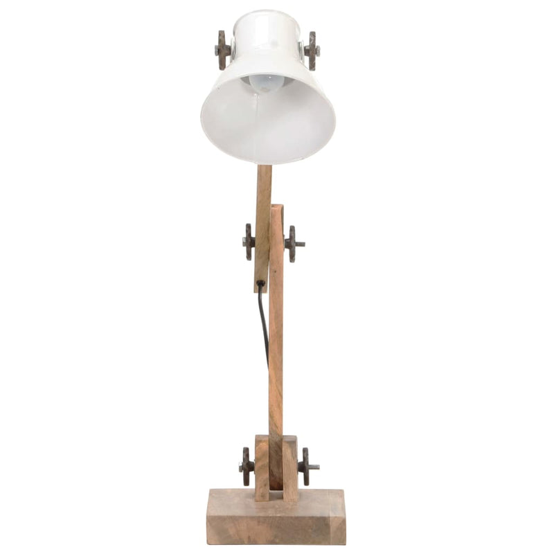Afbeelding laden in galerijviewer, Vidaxl bureaulamp industrieel rond e27 58x18x90 cm wit
