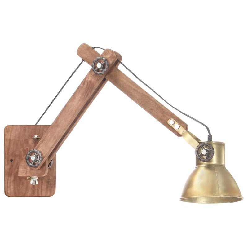 Afbeelding laden in galerijviewer, Vidaxl wandlamp industrieel rond e27 messingkleurig
