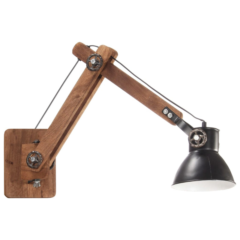 Afbeelding laden in galerijviewer, VidaXL Wandlamp industrieel rond E27 zwart
