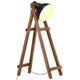Vidaxl vloerlamp e27 massief mangohout zwart