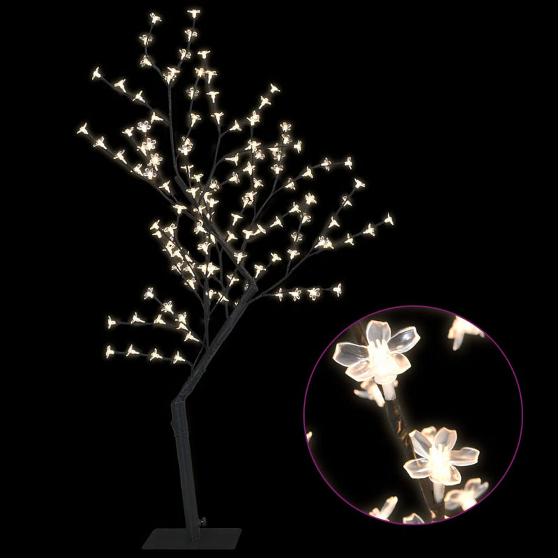 Afbeelding laden in galerijviewer, VidaXL Kerstboom 128 LED's warmwit licht kersenbloesem 120 cm
