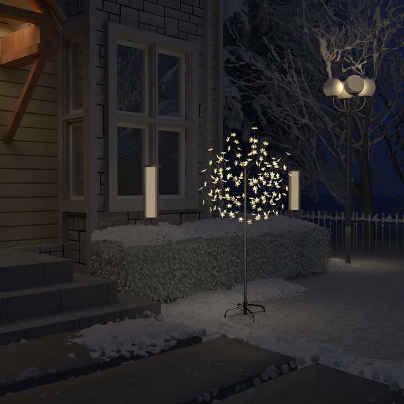 Afbeelding laden in galerijviewer, Vidaxl kerstboom 120 led's warmwit licht kersenbloesem 150 cm
