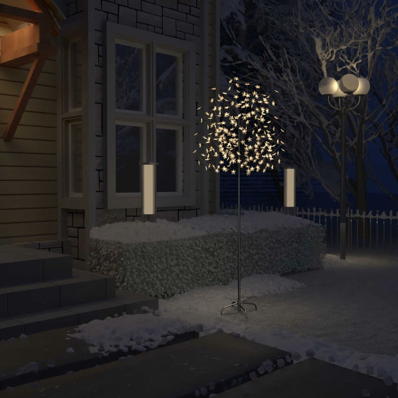 Afbeelding laden in galerijviewer, Vidaxl kerstboom 220 led's warmwit licht kersenbloesem 220 cm
