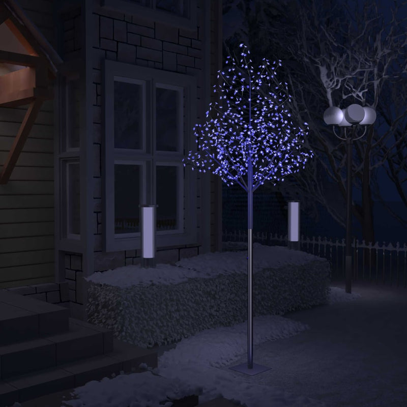 Afbeelding laden in galerijviewer, Vidaxl kerstboom 600 led's blauw licht kersenbloesem 300 cm

