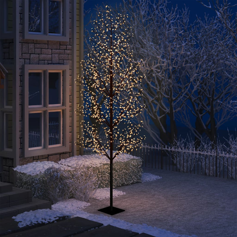 Afbeelding laden in galerijviewer, VidaXL Kerstboom 1200 LED's warmwit licht kersenbloesem 400 cm
