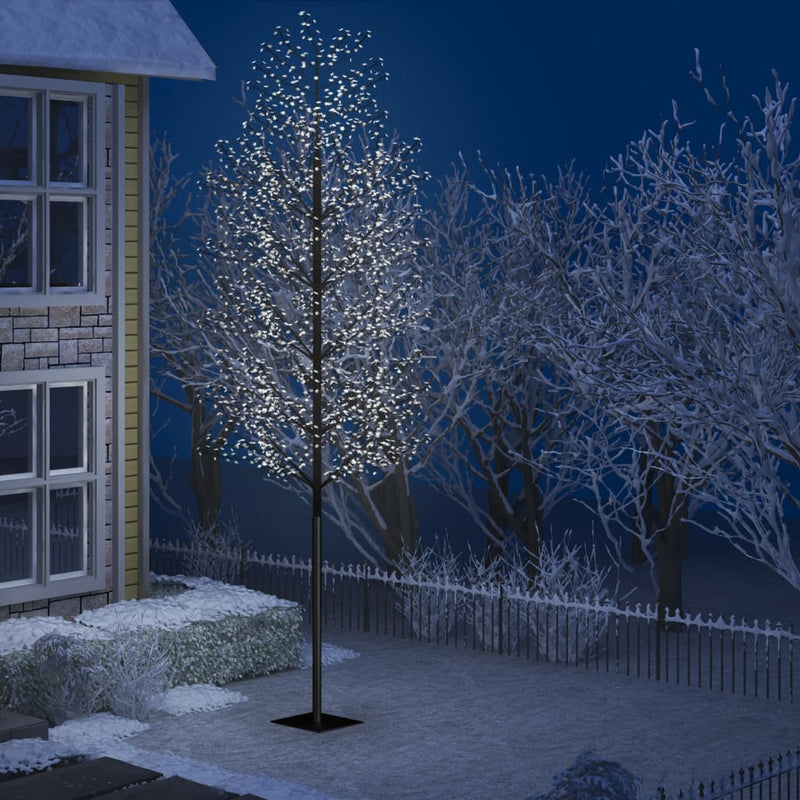 Afbeelding laden in galerijviewer, Vidaxl kerstboom 2000 led's koudwit licht kersenbloesem 500 cm
