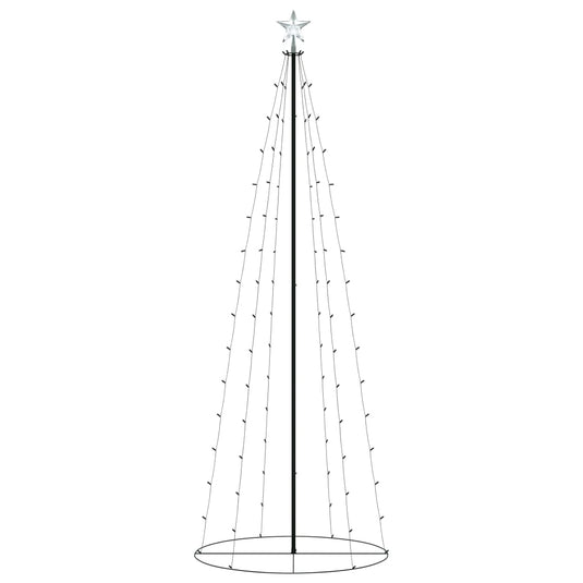 VidaXL Kegelkerstboom 100 warmwitte LED's 70x180 cm