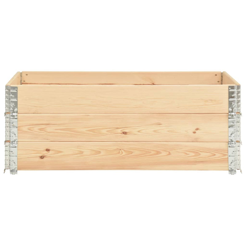 Afbeelding laden in galerijviewer, Vidaxl 3 st plantenbakken verhoogd 50x150 cm massief grenenhout
