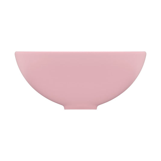 Vidaxl wastafel rond 32,5x14 cm keramiek matroze