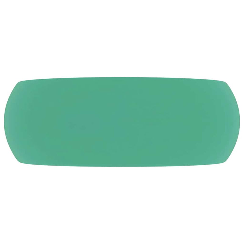 Afbeelding laden in galerijviewer, Vidaxl wastafel rond 40x15 cm keramiek mat lichtgroen
