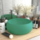 Vidaxl wastafel rond 40x15 cm keramiek mat lichtgroen
