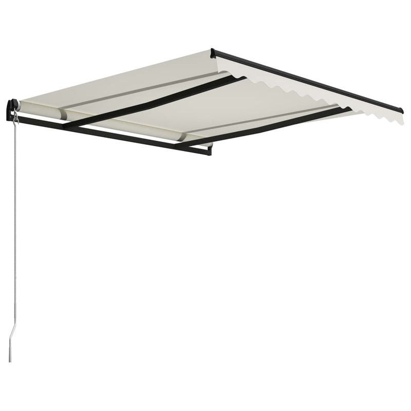 Afbeelding laden in galerijviewer, Vidaxl luifel handmatig uittrekbaar 300x250 cm crème
