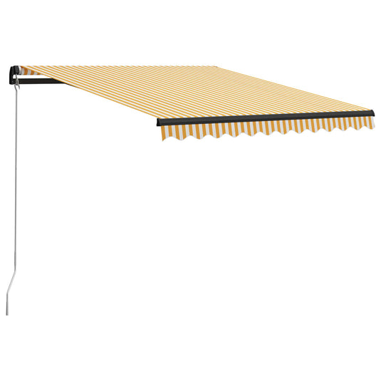 Vidaxl luifel handmatig uittrekbaar 300x250 cm geel en wit