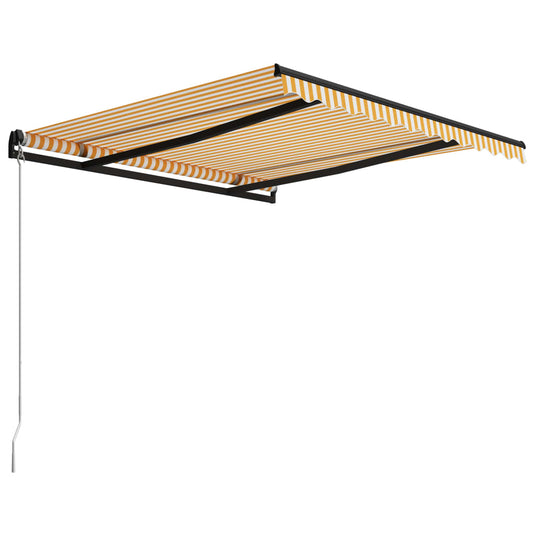 Vidaxl luifel handmatig uittrekbaar 300x250 cm geel en wit