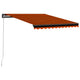 VidaXL Luifel handmatig uittrekbaar 300x250 cm oranje en bruin