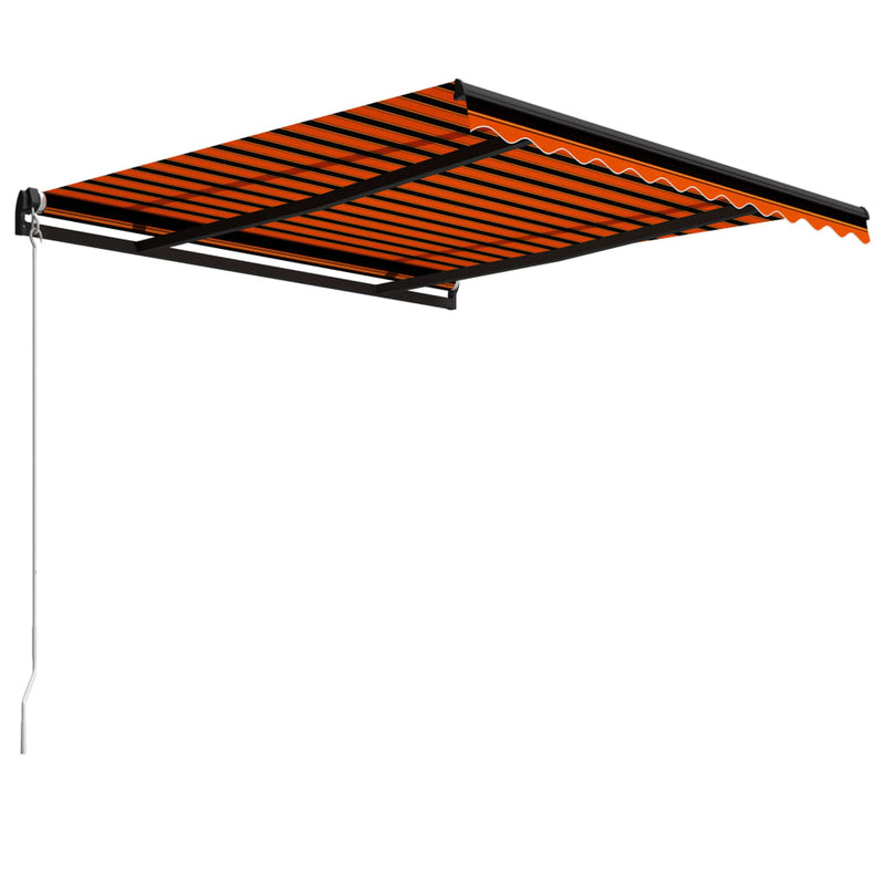 Afbeelding laden in galerijviewer, VidaXL Luifel handmatig uittrekbaar 300x250 cm oranje en bruin
