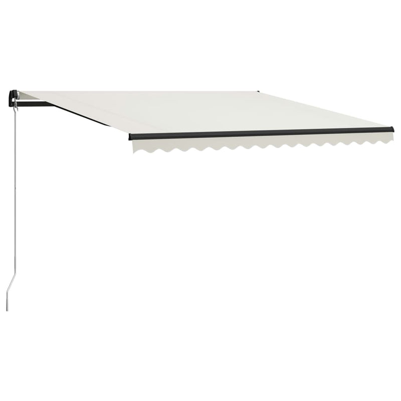Afbeelding laden in galerijviewer, VidaXL Luifel handmatig uittrekbaar 400x300 cm crème
