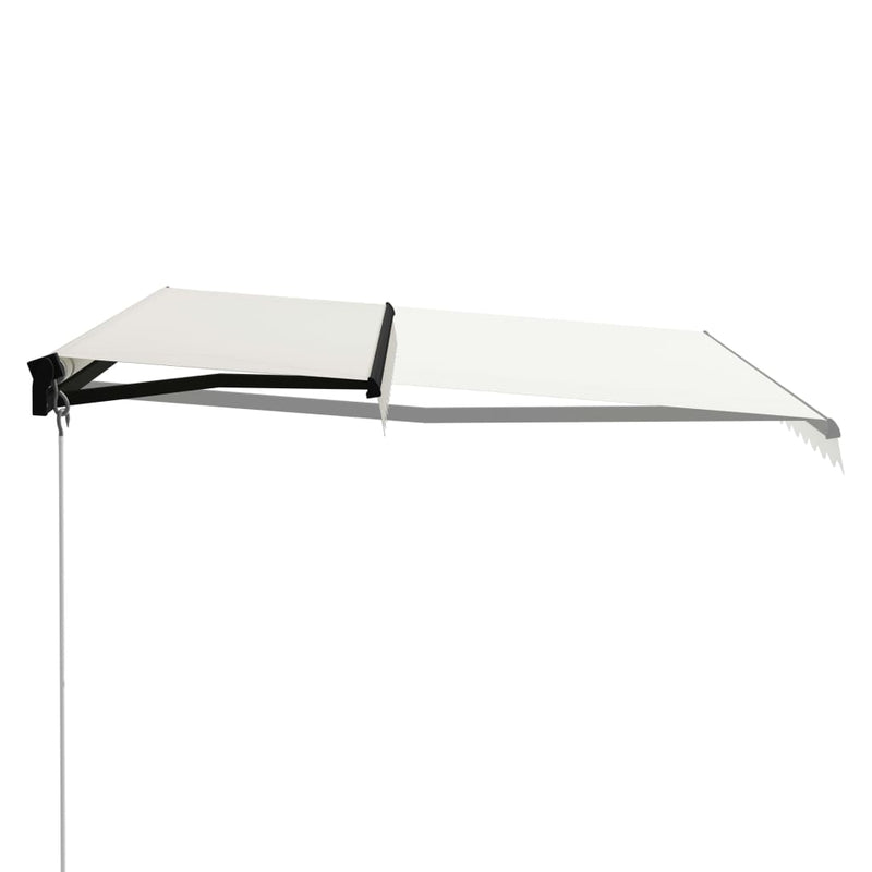 Afbeelding laden in galerijviewer, VidaXL Luifel handmatig uittrekbaar 400x300 cm crème
