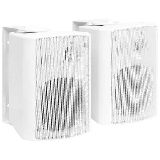 VidaXL Stereoluidsprekers wandgemonteerd 2 st 80 W wit