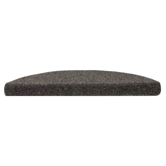 Vidaxl trapmatten zelfklevend 15 stuks 56x17x3 cm antraciet halfrond