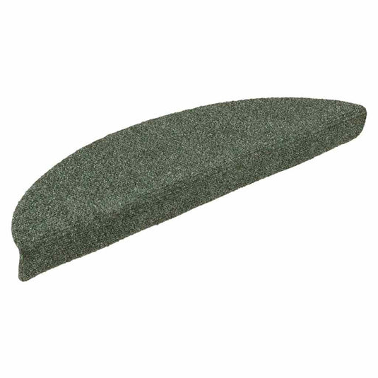 Vidaxl trapmatten zelfklevend 15 stuks 56x17x3 cm groen halfrond