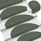Vidaxl trapmatten zelfklevend 15 stuks 56x17x3 cm groen halfrond