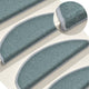 Vidaxl trapmatten 15 st 56x17x3 cm zeeblauw halfrond