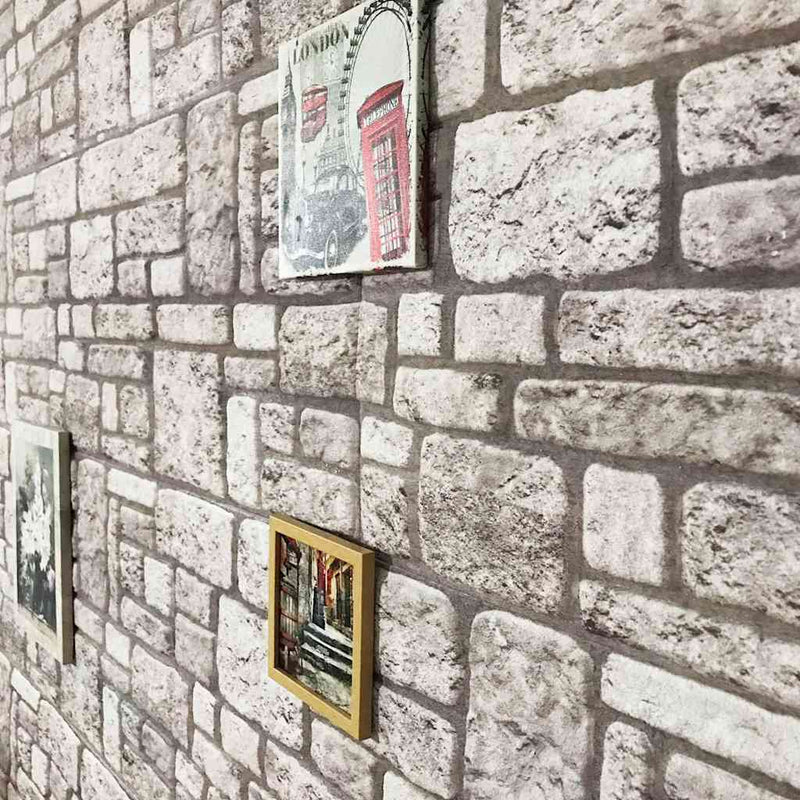 Afbeelding laden in galerijviewer, Vidaxl 10 st wandpanelen 3d grijze baksteen eps
