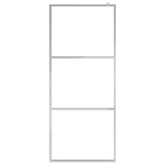 VidaXL Inloopdouchewand transparant 140x195 cm ESG-glas