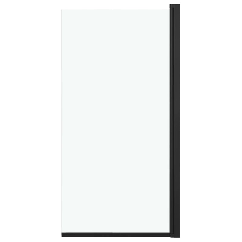 Afbeelding laden in galerijviewer, Vidaxl douchewand 68x130 cm esg zwart
