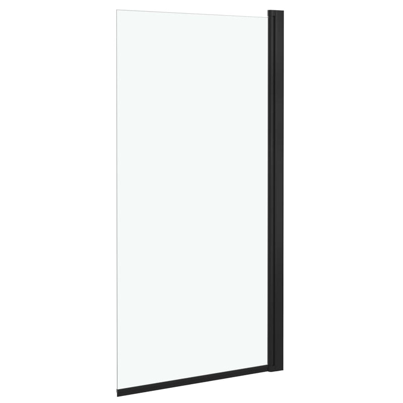 Afbeelding laden in galerijviewer, Vidaxl douchewand 68x130 cm esg zwart
