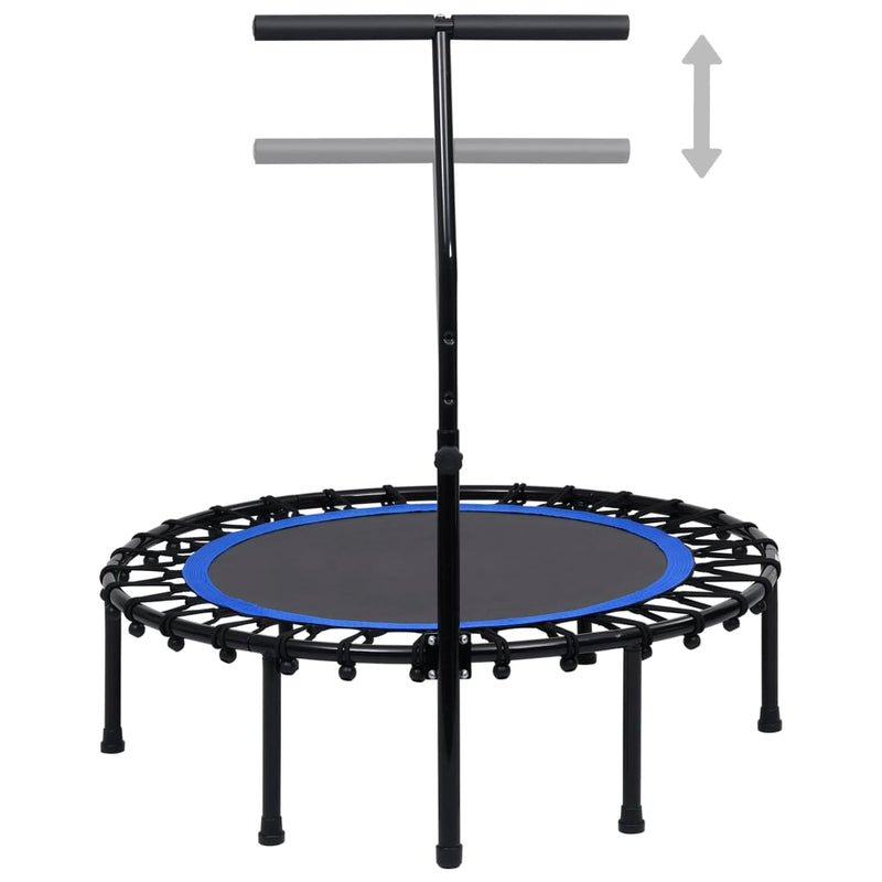Afbeelding laden in galerijviewer, VidaXL Fitnesstrampoline met handgreep 102 cm
