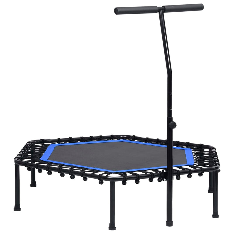 Afbeelding laden in galerijviewer, VidaXL Fitnesstrampoline met handgreep 122 cm
