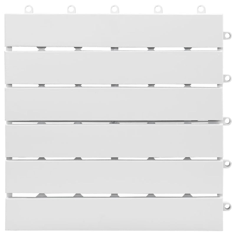 Afbeelding laden in galerijviewer, VidaXL Terrastegels 10 st 30x30 cm massief acaciahout wit
