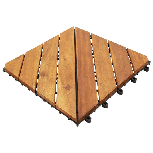 Vidaxl terrastegels 10 st 30x30 cm massief acaciahout