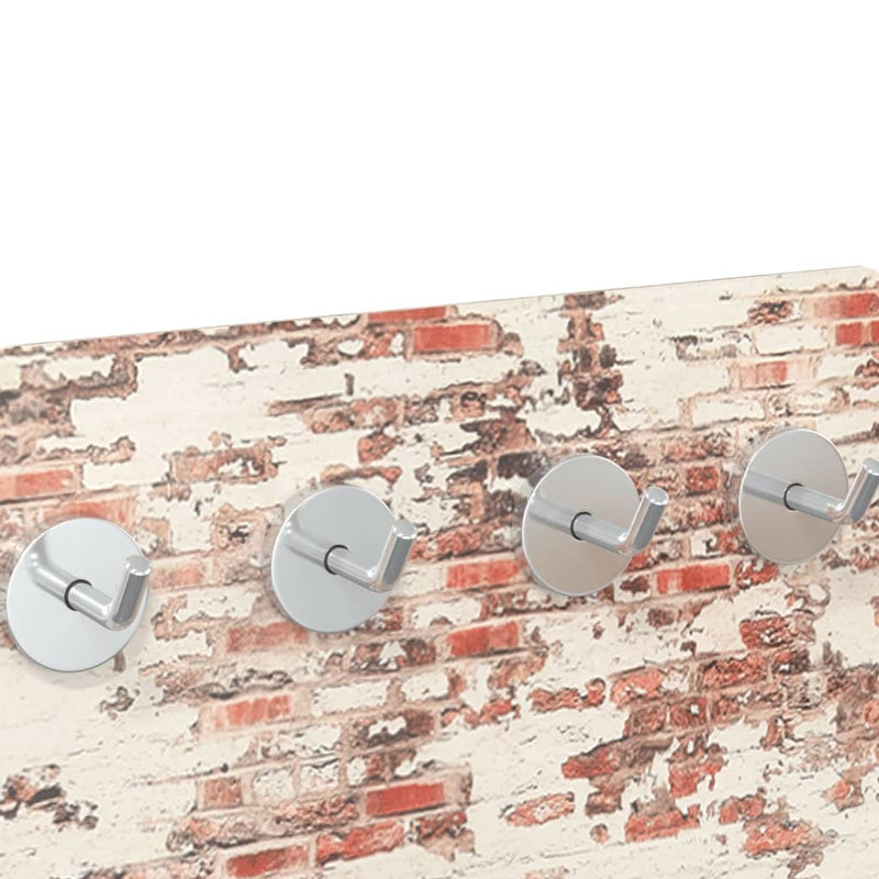 Afbeelding laden in galerijviewer, VidaXL Wandkapstok stenen muur 80x30 cm gehard glas
