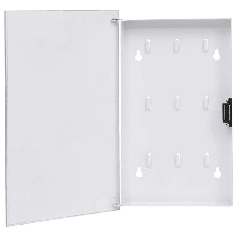 Afbeelding laden in galerijviewer, Vidaxl sleutelkast met magneetbord 30x20x4 cm wit
