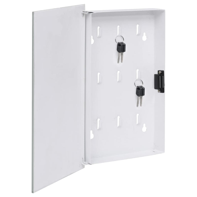 Afbeelding laden in galerijviewer, Vidaxl sleutelkast met magneetbord 30x20x4 cm wit
