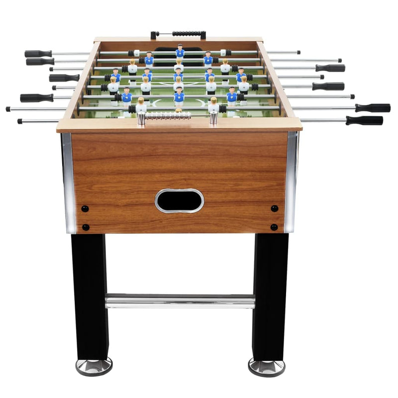 Afbeelding laden in galerijviewer, VidaXL Voetbaltafel 60 kg 140x74,5x87,5 cm staal lichtbruin en zwart
