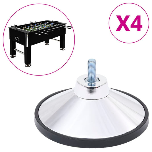 Vidaxl voetbaltafelpoten 4 st chroom m10