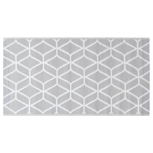 Vidaxl buitenkleed arakil 120x180 cm pp grijs